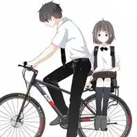 单车情侣动漫头像一对两张微信头像图片大全