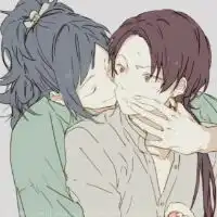  动漫情侣头像一男一女高冷的,我不需要你,但是我真的很在乎你