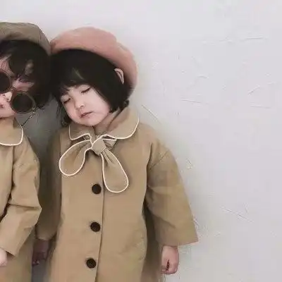 萌娃可爱情头一对两张,真感情不离不弃在一起
