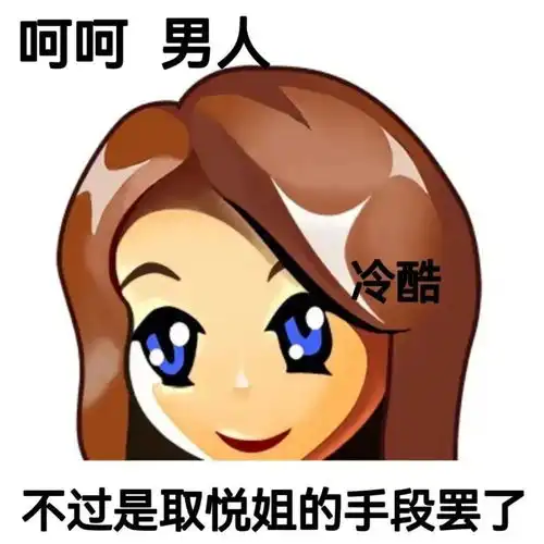  复古qq头像普信女系列表情包