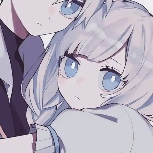  情侣头像我对象不粘人不打游戏不任性,也不存在