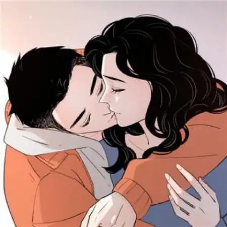  手绘情侣头像一男一女高清倾尽我所有的温柔爱你