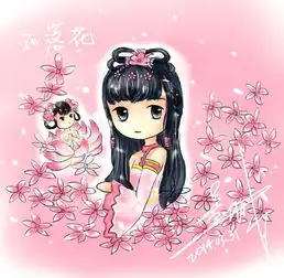  倩女幽魂2玩家有爱手绘超q版游戏小伙伴