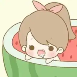 动漫情侣头像西瓜萌萌哒夏日