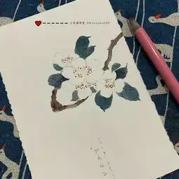  卡通绘画水彩教程淡彩手绘插画油画棒头像壁纸森系复古