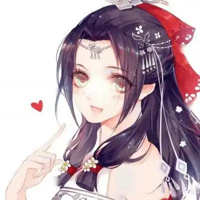  江孑手绘唯美古风女头二次元