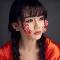  复古圆框透明女生头像微信头像图片大全