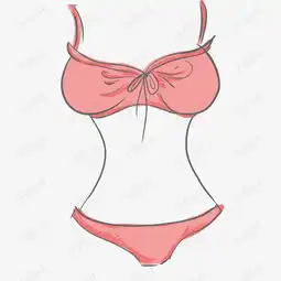  手绘粉色内衣比基尼素材图片免费下载高清psd千库网图片编号10393454