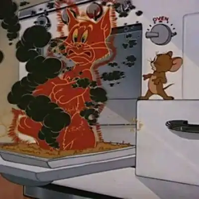  猫和老鼠情侣头像.