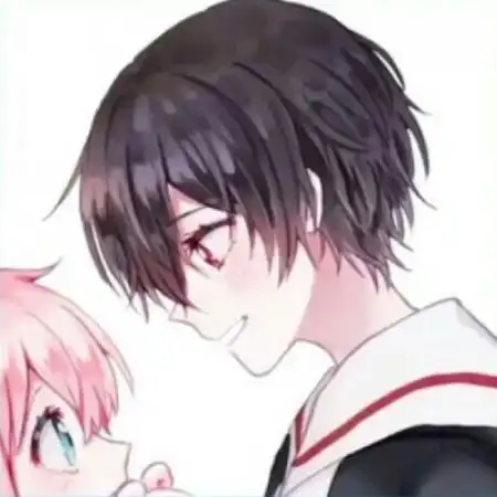  动漫情侣头像一对最深的爱是舍不得放开