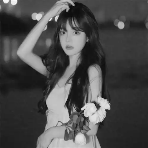  唯美女生黑白头像图片,不可错过的神秘魅力