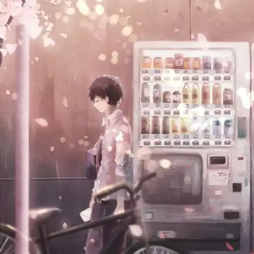  求关于樱花的动漫情侣头像,分开,一男一女