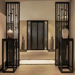  新中式四居公寓装修装修案例装修公司玄关装修效果图片装修美图新浪家居