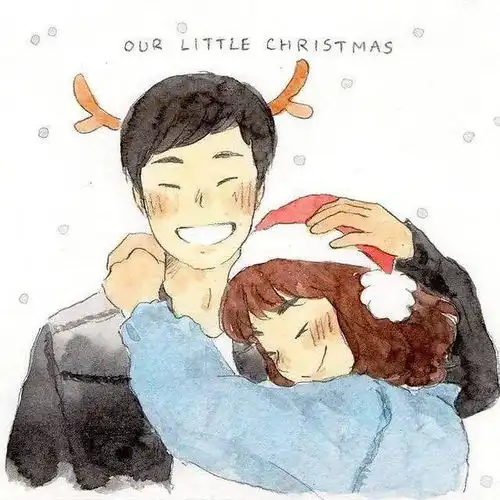  一组羞甜又接地气的情侣插画,这就是爱情的样子吧