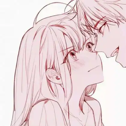  情侣头像二次元,我依偎相守不离不弃