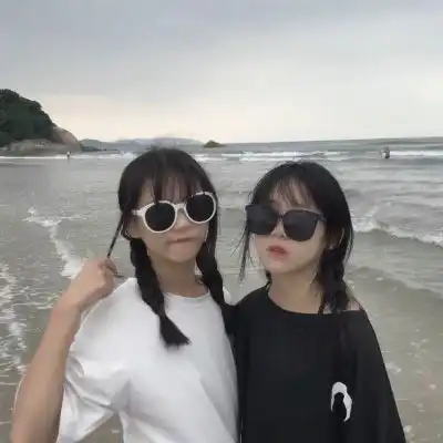 女生闺蜜头像真人两张霸气新款闺蜜二人头像