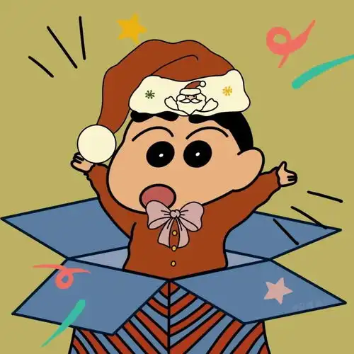  蜡笔小新圣诞头像集合,快分享