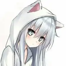  请问二次元的.白头发..蓝眼睛妹子是谁如果知道,有没有表情包,谢谢