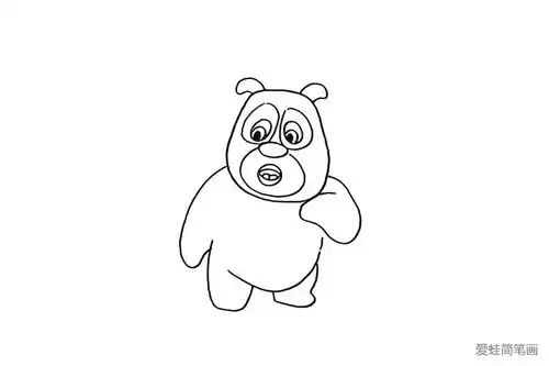  小熊二怎么画