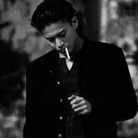  社会人头像霸气黑白社会人头像男生带纹身