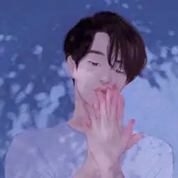  请问这张图片是情侣图像吗,另一张是什么样子的,求男的这张