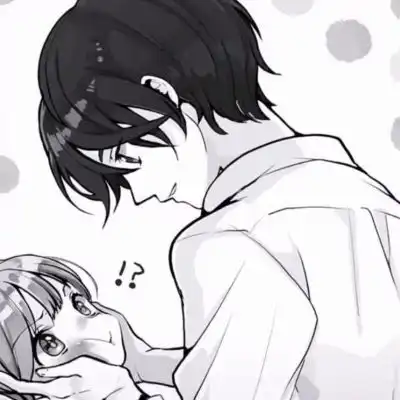  黑白灰色qq情侣头像