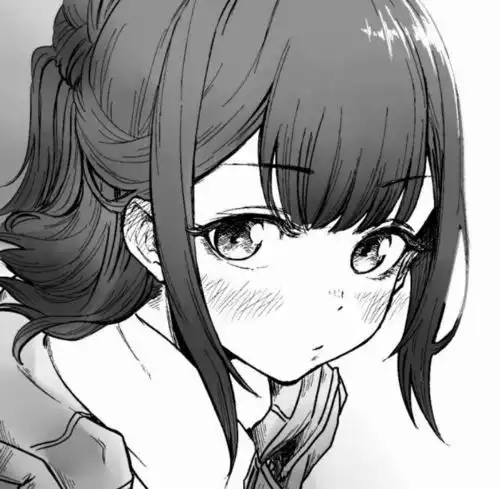  招桃花黑白动漫可爱女生头像359