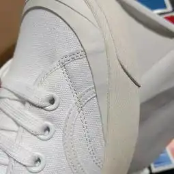  压轴强货出口单印尼产nb开口笑情侣款小白鞋休闲运动舒适男女系带帆布鞋