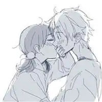  韩国插画手绘情侣头像女生头像微信头像图片大全