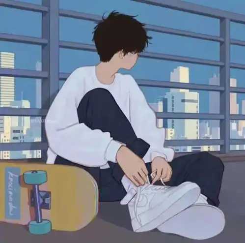  文艺手绘情头不偏不倚,刚好是你