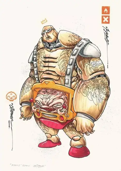  独特的手绘插画