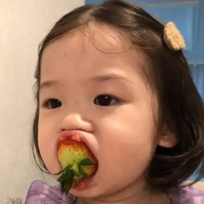  吃东西萌娃头像