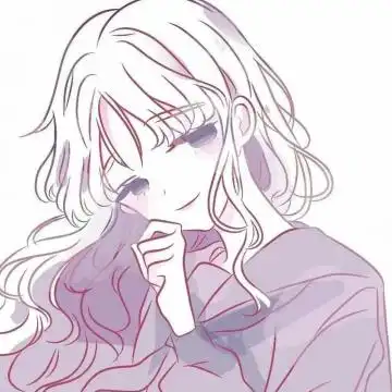 粉色系手绘精致少女头像