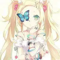  漫画中的女生微信头像图片