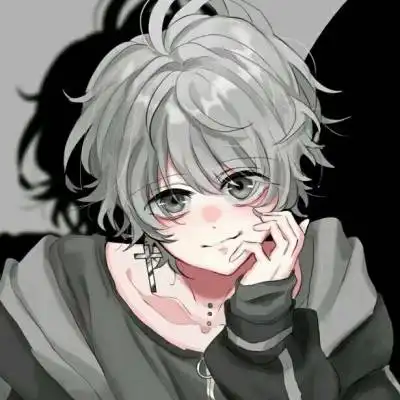  情头动漫一男一女黑暗丧