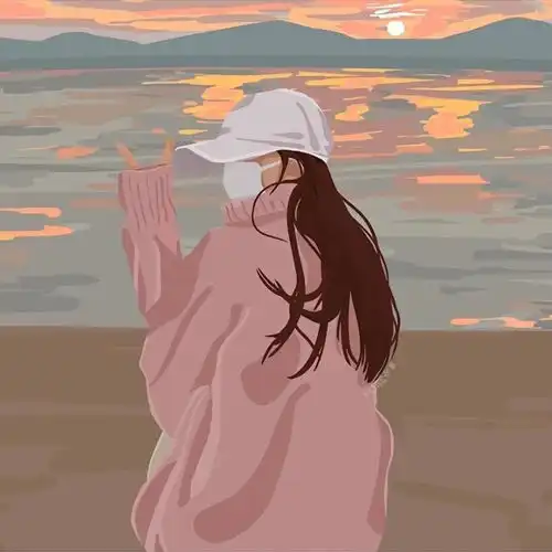闺蜜头像你知道吗人在难过的时候会爱上日落