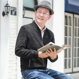  汤河之家中年男士外套休闲春秋薄款爸爸装夹克男4050岁中老年人男装外衣