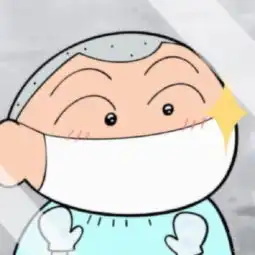  蜡笔小新戴口罩头像