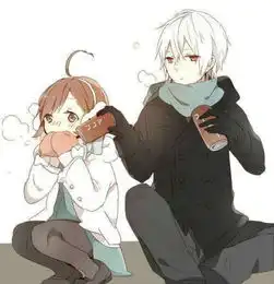  qq动漫情侣皮肤一对可爱唯美qq卡通情侣皮肤一对