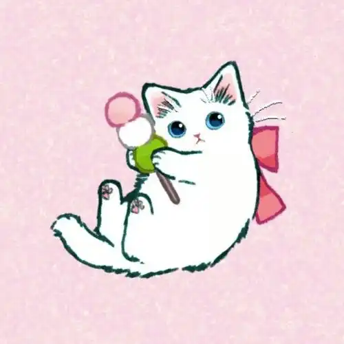  8月猫咪情侣头像天热的要融化了