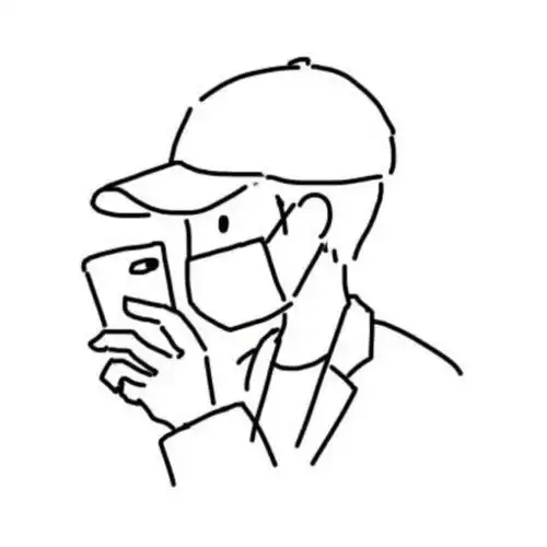  一组黑白简笔男生女生头像点赞好运