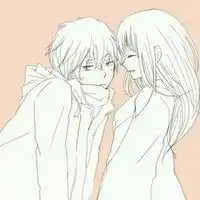  白边情侣头像双人卡通微信头像图片大全