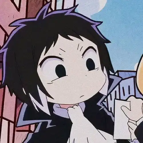  动漫男头文豪野犬芥川龙之介q版无水印男生头像