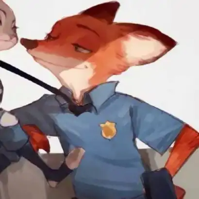  疯狂动物城情侣头像狐尼克和兔朱迪cp情头