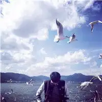  海边背影男生头像,微信头像海边背影男生