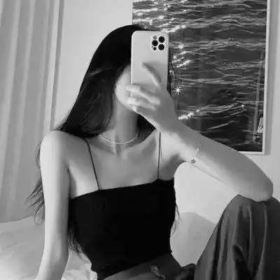 黑白头像女唯美高清图片