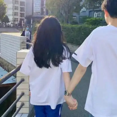  沫兮一对两张唯美ins真人情侣头情侣头像我要个性网