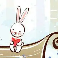  呆萌兔子头像卡通微信头像图片大全