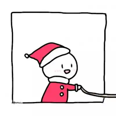  方框简笔小人情侣头像左右上下简笔白底框子里的小人头像