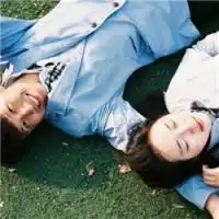  情侣头像海边蓝衣服尽此一生,我只为你承诺